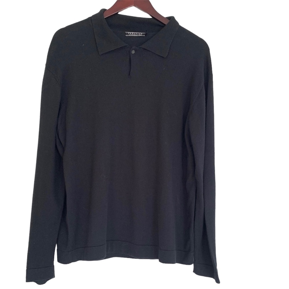 Peruvian Connection Pima Cotton Long Sleeve Men Shirt Size M